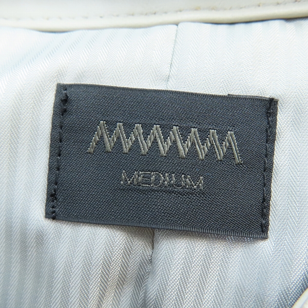 実際に弊社で買取させて頂いたMMMM/エムエムエムエム レザージャケット 羊革 23000M21/Mの画像 2枚目