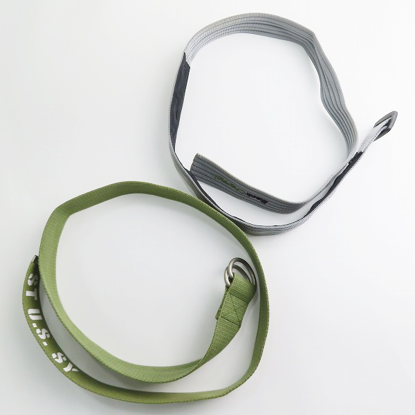 実際に弊社で買取させて頂いたBackChannel/バックチャンネル STUSSY/ステューシー GIベルト ガチャベルト 2点セットの画像 9枚目