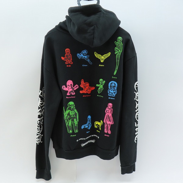 実際に弊社で買取させて頂いたCHROME HEARTS/クロムハーツ カラフル FOTI ジップアップパーカー Sの画像 1枚目