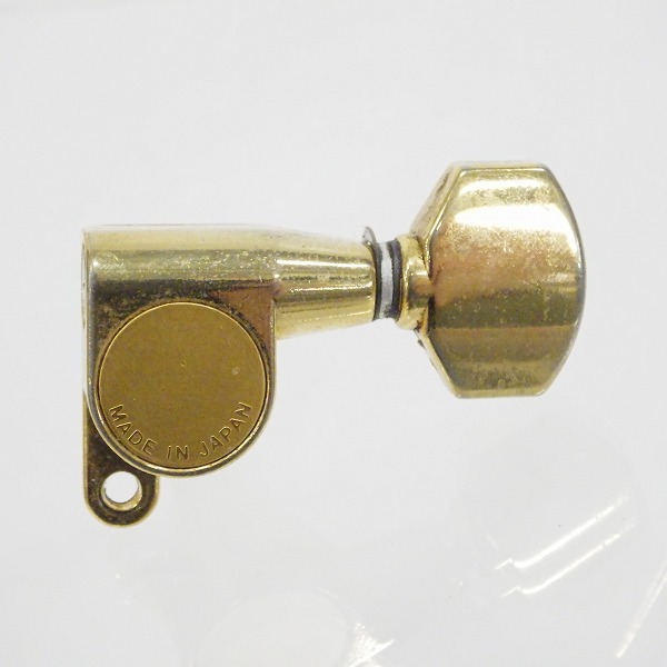 実際に弊社で買取させて頂いたメーカー不明 6連 ギター用 ペグ パーツ ゴールド 日本製の画像 1枚目