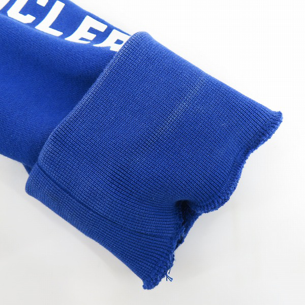 実際に弊社で買取させて頂いた【JPタグ】MONCLER/モンクレール 19SS MAGLIA シリコンロゴ スウェット プルオーバー パーカー ブルー/Mの画像 9枚目