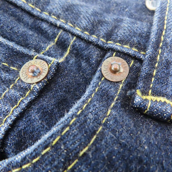 実際に弊社で買取させて頂いたGANRYU/ガンリュウ 15AW セルビッジ サルエルデニムパンツ インディゴ EP-P001 Sの画像 8枚目