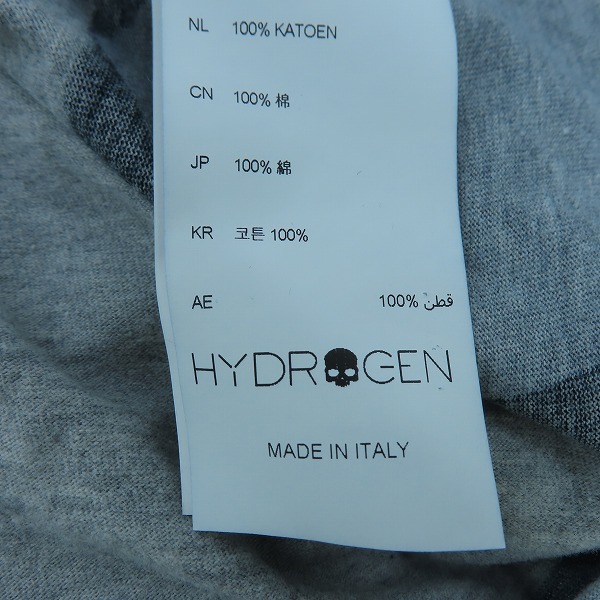 実際に弊社で買取させて頂いたHYDROGEN/ハイドロゲン 星柄 長袖 Tシャツ/ロンT カットソー/XXLの画像 5枚目