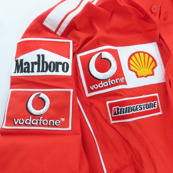 実際に弊社で買取させて頂いた【未使用】FILA/フィラ Ferrari/フェラーリ 刺繍/ワッペン 半袖シャツ Mの画像 7枚目