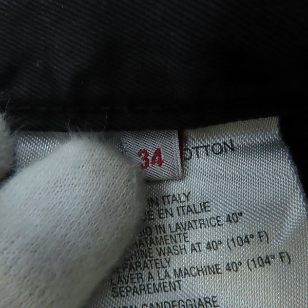 実際に弊社で買取させて頂いたVERSACE CLASSIC/ヴェルサーチクラシック コットン ワイドパンツ ブラック/34の画像 4枚目