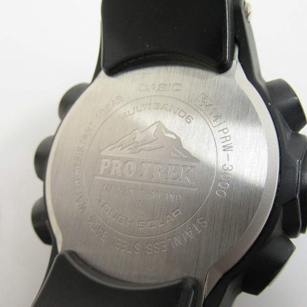 実際に弊社で買取させて頂いたCASIO/カシオ PROTREK/プロトレック タフソーラー PRW-3000-1Aの画像 3枚目