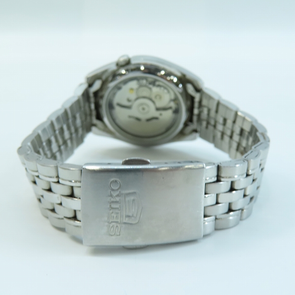 実際に弊社で買取させて頂いたSEIKO/セイコー 5/ファイブ AUTOMATIC 21 JEWELS ST.STEEL 自動巻き 腕時計 7S26-01V0の画像 2枚目