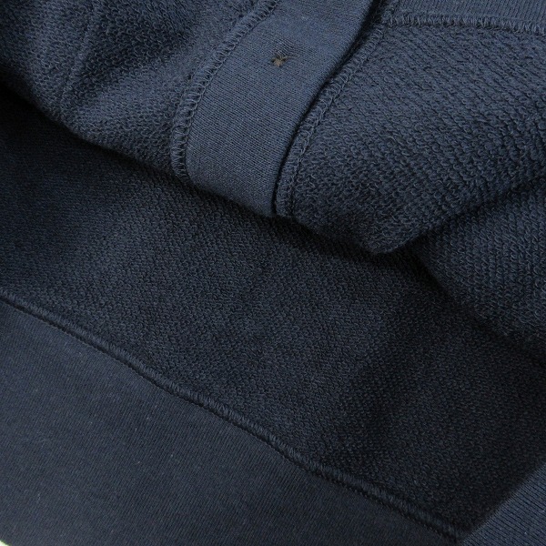 実際に弊社で買取させて頂いた【未使用】LOOPWHEELER × BEAMS/ループウィラー×ビームス 別注 吊裏毛 ルーズフィット カーディガン ネイビー Mの画像 6枚目