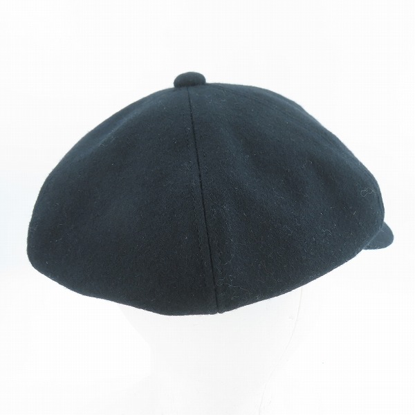 実際に弊社で買取させて頂いたCA4LA/カシラ ウール キャスケット ブラック TMT02232の画像 3枚目