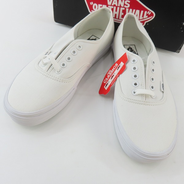 実際に弊社で買取させて頂いた【未使用】vans/バンズ authentic white ローカットスニーカー 9