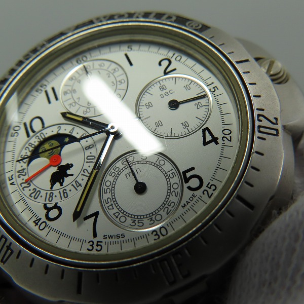 実際に弊社で買取させて頂いたHUNTING WORLD/ハンティングワールド  ムーンフェイズ 腕時計 【動作未確認】の画像 8枚目