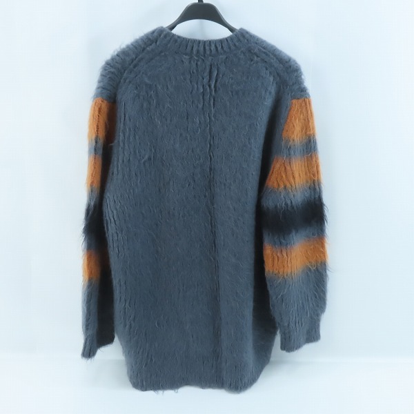 実際に弊社で買取させて頂いたBURBERRY/ バーバリー モヘア シルク ストライプインターシャ 長袖 ニット プルオーバー 8037217/Sの画像 1枚目