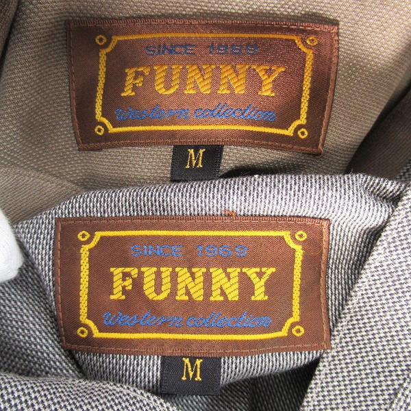 実際に弊社で買取させて頂いたFUNNY/ファニー スタンドカラー ワーク シャツ/ウエスタンシャツ/M 2点セットの画像 2枚目