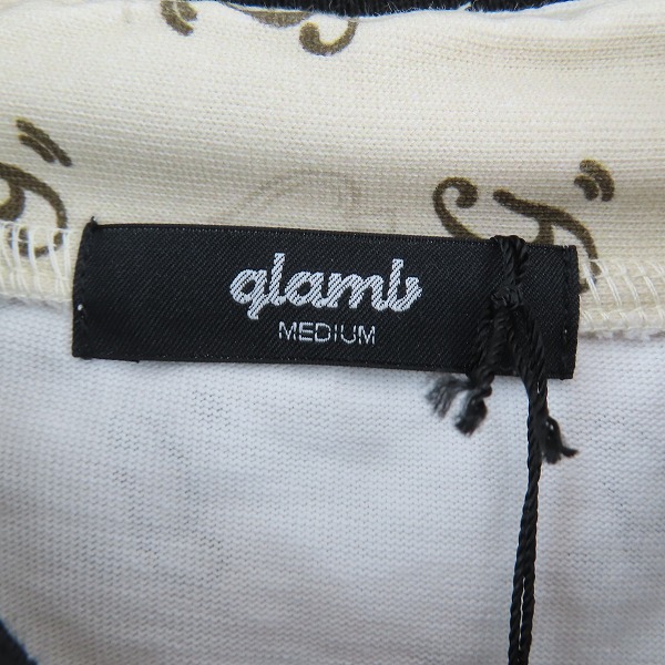 実際に弊社で買取させて頂いた【未使用】glamb/グラム Monogram Football Cutsew/モノグラムフットボールカットソー 長袖カットソー GB0324/CS10/Mの画像 2枚目