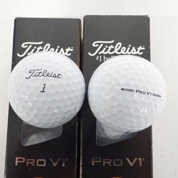 実際に弊社で買取させて頂いた 【未使用】Titleist/タイトリスト PRO V1 ゴルフボール ホワイト 2スリーブの画像 1枚目