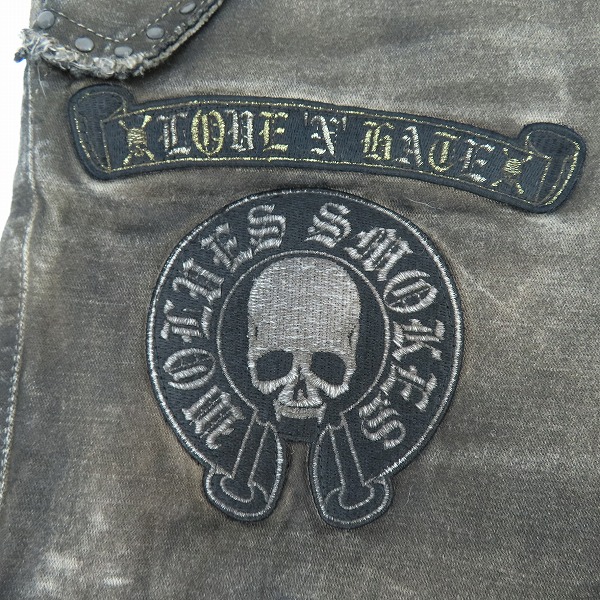 実際に弊社で買取させて頂いたRoen/ロエン 切替 ワッペン付/グラデ ハーフパンツ 32の画像 6枚目