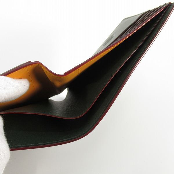 実際に弊社で買取させて頂いたGANZO/ガンゾ 馬革 CORDOVAN R.C. /コードバンアールシー 二つ折り財布 59152の画像 5枚目