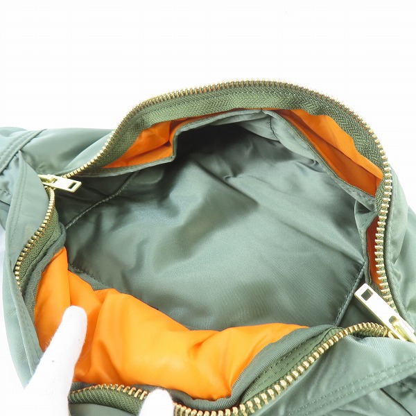 実際に弊社で買取させて頂いた(1)PORTER/ポーター TANKER WAIST BAG L タンカー ウエストバッグ L セージグリーン/622-76628の画像 3枚目