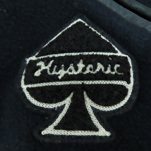 実際に弊社で買取させて頂いたHYSTERIC GLAMOUR/ヒステリックグラマー ワッペン付 袖レザースタジャン 0214AB03/Mの画像 6枚目