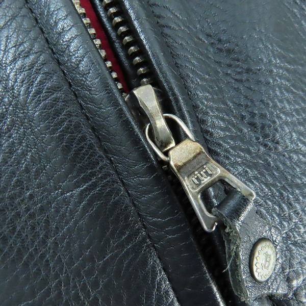 実際に弊社で買取させて頂いたBILL WALL LEATHER/BWL/ビルウォールレザー MALIBU/マリブ レザージャケット/Sの画像 6枚目