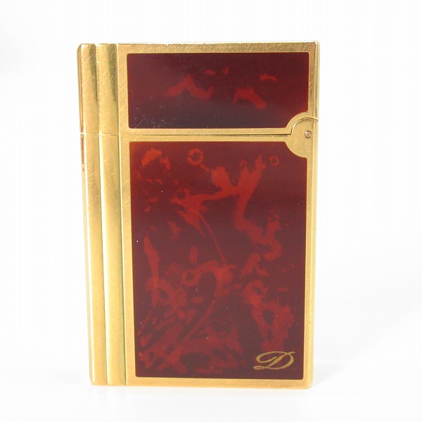 実際に弊社で買取させて頂いたS.T.Dupont/エステーデュポン GATSBY/ギャッツビー ガスライター 茶漆の画像 2枚目