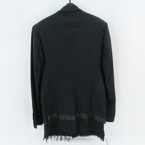 実際に弊社で買取させて頂いたRoen/ロエン 裏地レオパード柄 カットオフ レイヤード テーラードジャケット 76131005 /48の画像 1枚目