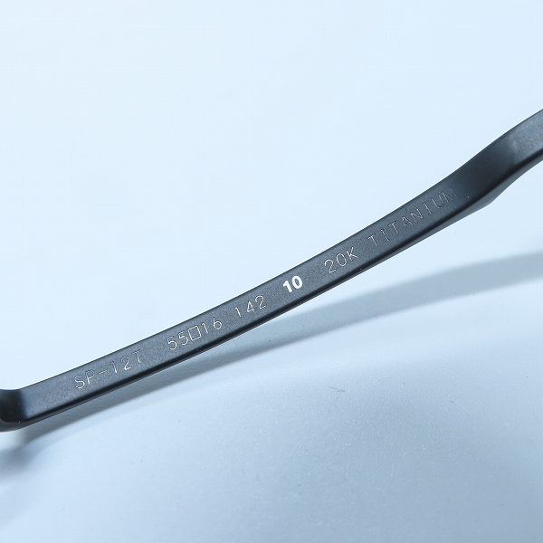 実際に弊社で買取させて頂いた999.9/フォーナインズ 限定 ハーフリム メガネフレーム/アイウェア 眼鏡 SP-12Tの画像 5枚目