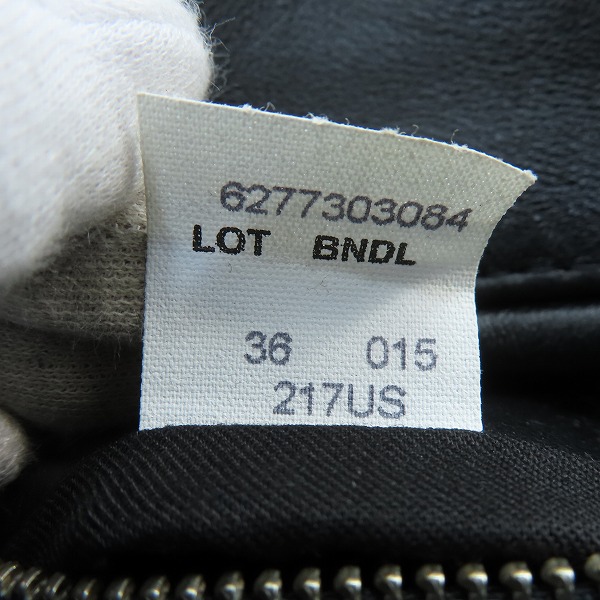 実際に弊社で買取させて頂いたSchott/ショット SHEEP ONE STAR RIDERS JKT/シープ ワンスター ライダースジャケット 7646 217US/36の画像 3枚目