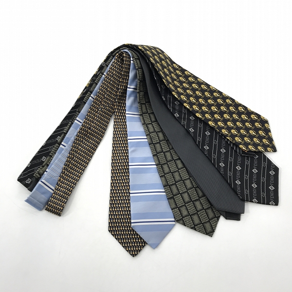 実際に弊社で買取させて頂いた【おまとめ】PRADA/プラダ FENDI/フェンディ VERSACE/ヴェルサーチ 他 ネクタイ