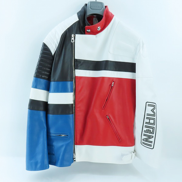 実際に弊社で買取させて頂いたMARNI/マルニ マルチカラー レザージャケット/46