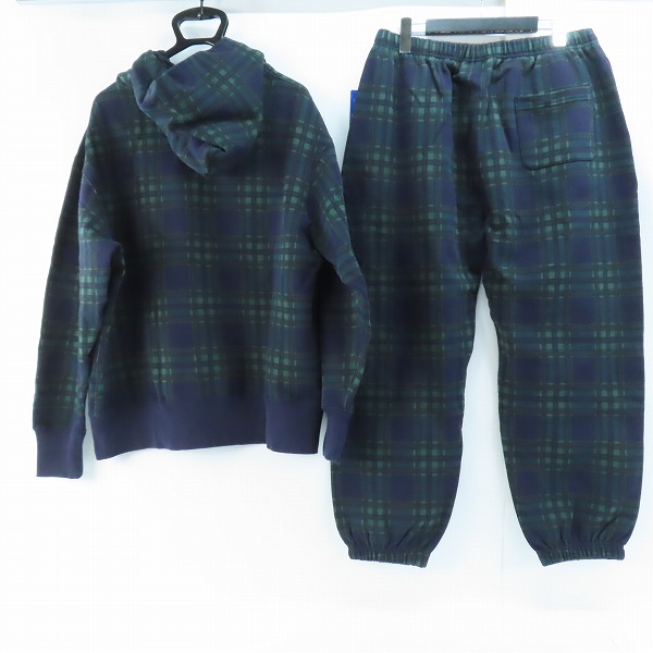 実際に弊社で買取させて頂いた【未使用】Champion/チャンピオン チェック柄 フーディパーカー/スウェットパンツ C8-Y107/C8-Y206/XLの画像 1枚目
