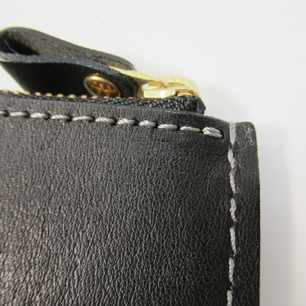 実際に弊社で買取させて頂いた土屋鞄製造所/ツチヤカバン L字ファスナー レザー ウォレット/コインケース/小銭入れ ブラックの画像 7枚目