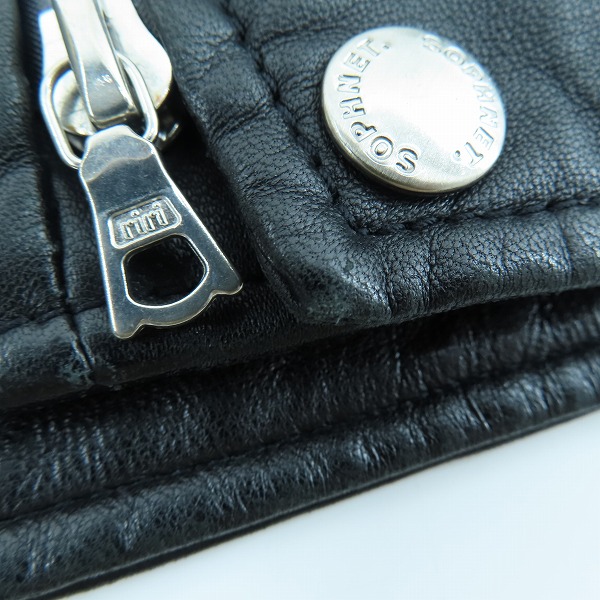 実際に弊社で買取させて頂いたSOPHNET./ソフネット シープレザーライダースジャケット SOPH-091012/Sの画像 7枚目