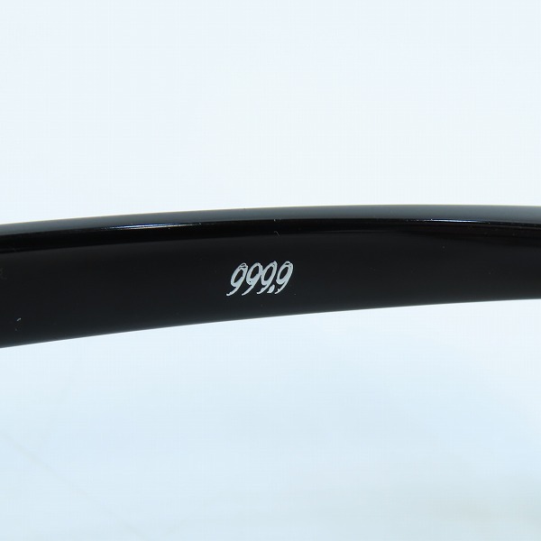実際に弊社で買取させて頂いた999.9/フォーナインズ フルリム 度入り イエローレンズ アイウエア/メガネフレーム/サングラス NP-61の画像 6枚目