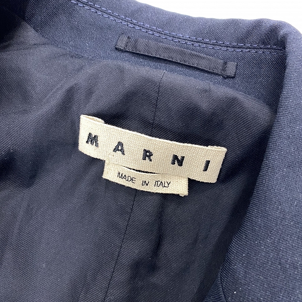 実際に弊社で買取させて頂いた【JPタグ】MARNI/マルニ OVERSIZE CHESTERFIELD チェスターコート TUMU0019UOS47022/44の画像 2枚目