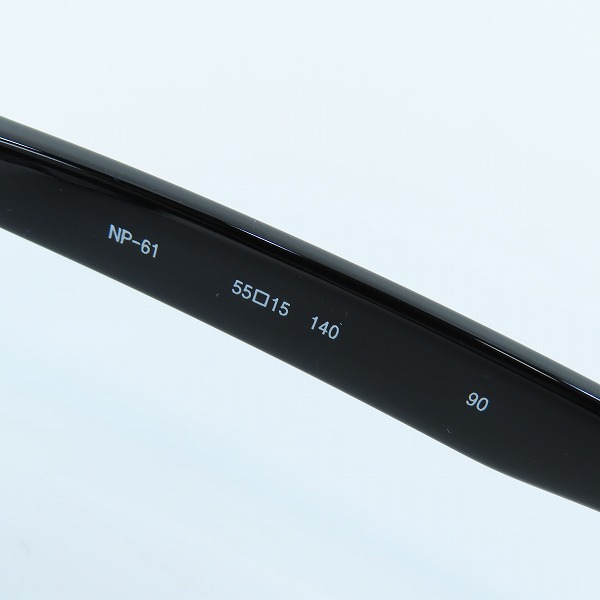 実際に弊社で買取させて頂いた999.9/フォーナインズ フルリム 度入り パープルレンズ アイウエア/メガネフレーム/サングラス NP-61の画像 5枚目