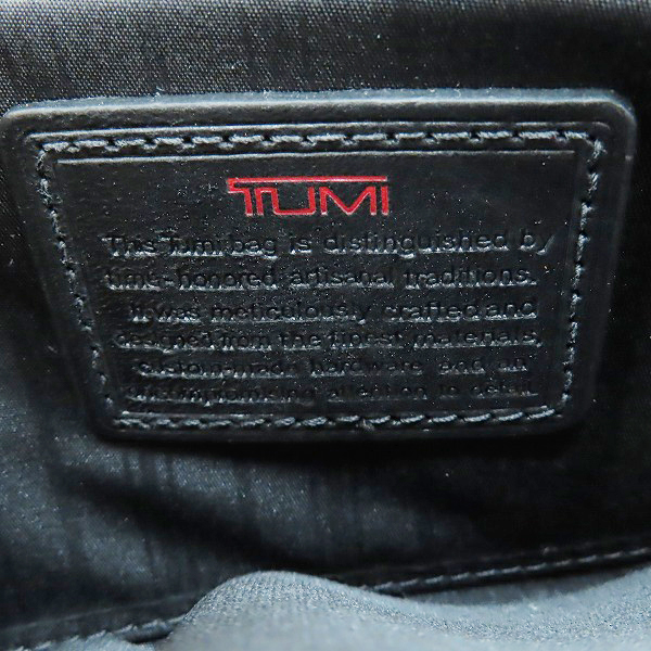 実際に弊社で買取させて頂いたTUMI/トゥミ セカンドバッグ ブラック 92113DHの画像 4枚目