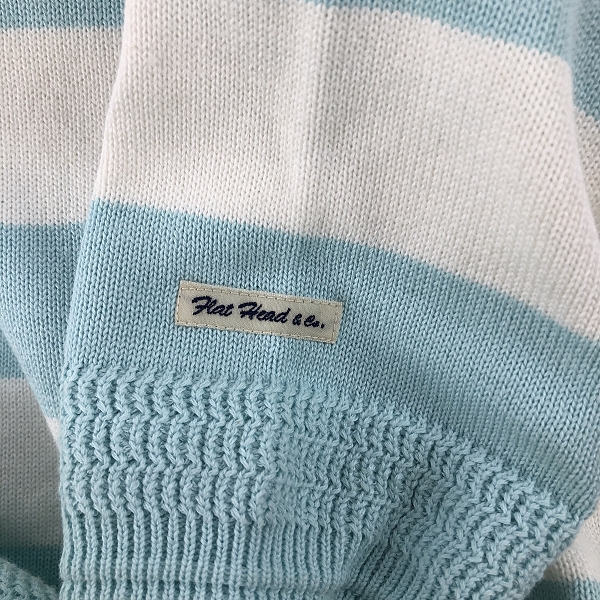 実際に弊社で買取させて頂いた【未使用】THE FLAT HEAD/フラットヘッド ボーダー ニット/セーター 42の画像 4枚目