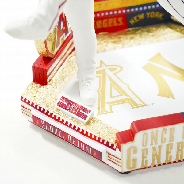 実際に弊社で買取させて頂いたFOCO DUAL BOBBLE  ボブルヘッド  エンゼルス 大谷翔平/ヤンキース ベーブ・ルース ONCE UPON A GENERATION 首振り フィギュアの画像 4枚目