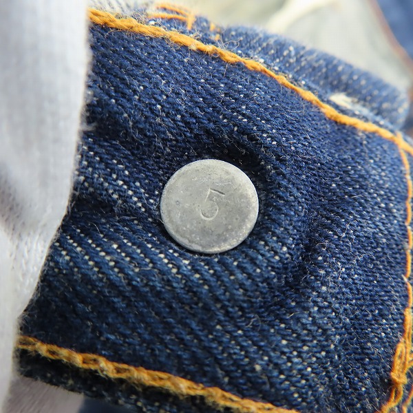 実際に弊社で買取させて頂いたLEVIS/リーバイス 505 刻印5 42TALONジッパーフライ ビッグE バックポケットシングル ヴィンテージデニムパンツ 505-0217の画像 7枚目