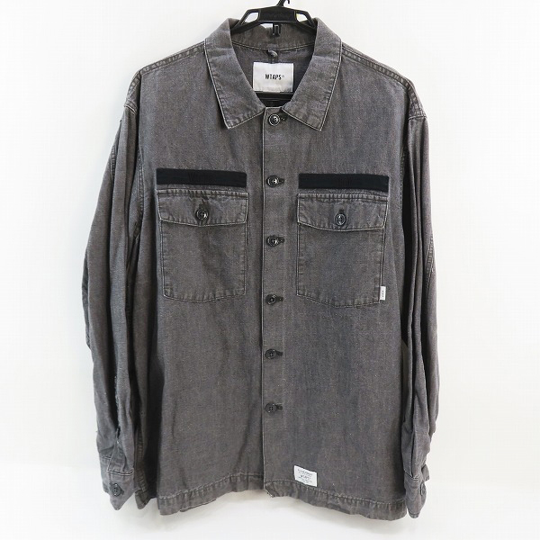 実際に弊社で買取させて頂いたWTAPS/ダブルタップス BUDS LS 01 SHIRT/デニム 長袖シャツ 181BRDT-SHM01/04