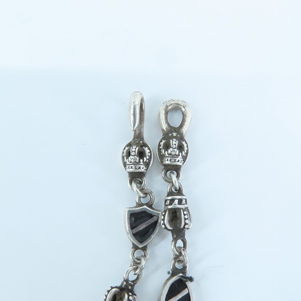 実際に弊社で買取させて頂いたJustin Davis/ジャスティンデイビス Crown Shield Link Chain/クラウンシールドリンク チェーン SNJ190の画像 2枚目