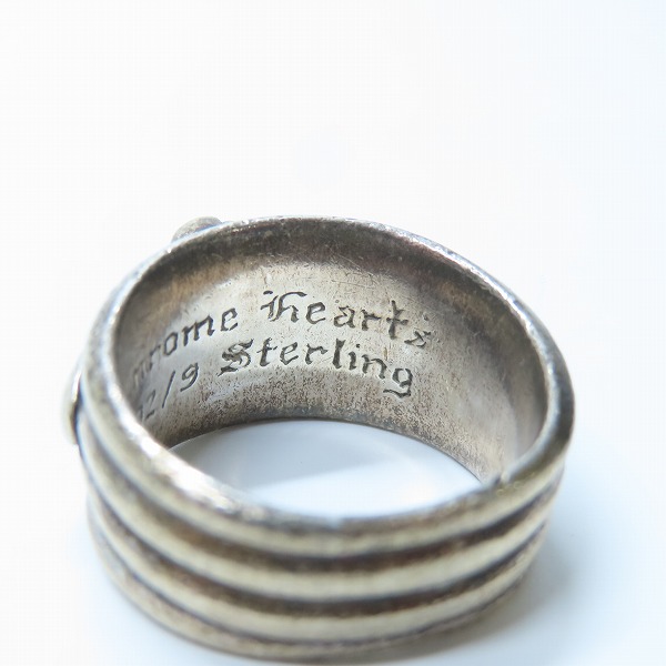 実際に弊社で買取させて頂いたCHROME HEARTS/クロムハーツ ダガーリング 18-19.5号の画像 7枚目