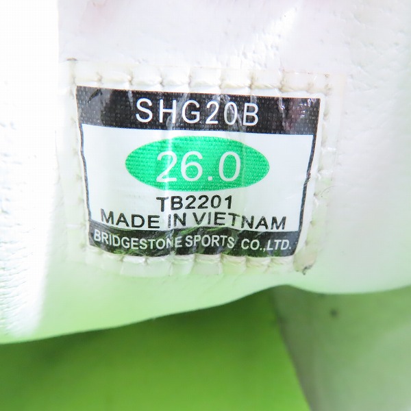 実際に弊社で買取させて頂いたBEAMS GOLF×BRIDGESTONE/ビームスゴルフ× ブリヂストン ゴルフシューズ SHG20B/26の画像 5枚目