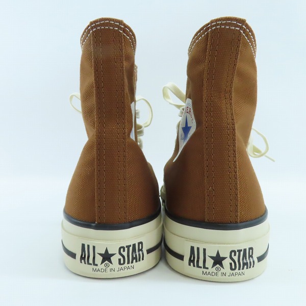 実際に弊社で買取させて頂いたCONVERSE/コンバース 日本製 CANVAS AS J HI キャンバス スニーカー サドル/8の画像 1枚目