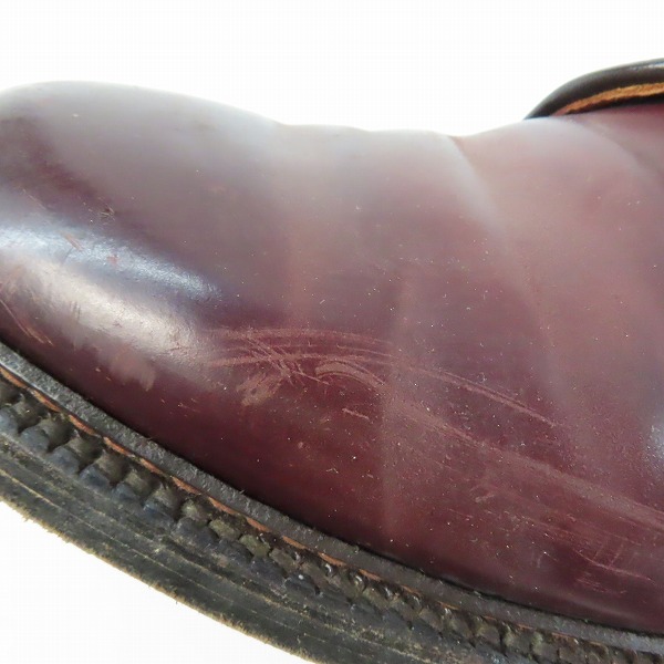 実際に弊社で買取させて頂いたALDEN/オールデン SHELL CORDOVAN LEATHER/シェルコードバンレザー プレーントゥ シューズ 990/7Dの画像 7枚目