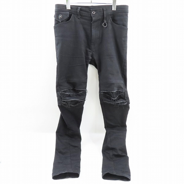 実際に弊社で買取させて頂いたJULIUS/ユリウス Slim Distressed Pants/ディストレスドパンツ 879PAM4-BK/2
