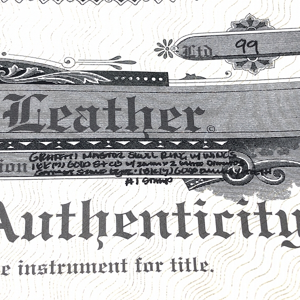 実際に弊社で買取させて頂いた【ギャラ付/1点物】BWL グラフィティマスタースカルリング ガーネットアイズ 18K Xボーンスカル w/2ダイヤアイズ/21.5号の画像 8枚目