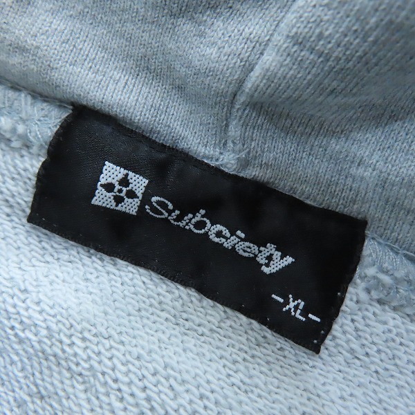 実際に弊社で買取させて頂いたSubciety/サブサエティ SAMPLES/サンプルズ FAT/エフエーティー スウェット トレーナー/パーカー/XL/SKINNY 3点セットの画像 2枚目