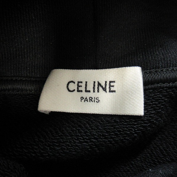 実際に弊社で買取させて頂いた【JPタグ】CELINE/セリーヌ by Hedi Slimane/バイエディスリマン スタッズロゴプルオーバーパーカー 2Y64D670Q/XSの画像 2枚目